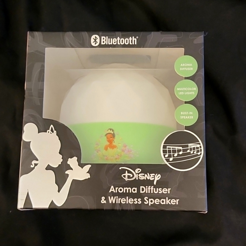 BNIB Disney Aroma Diffuser & Wireless Speaker - Princess Tiana